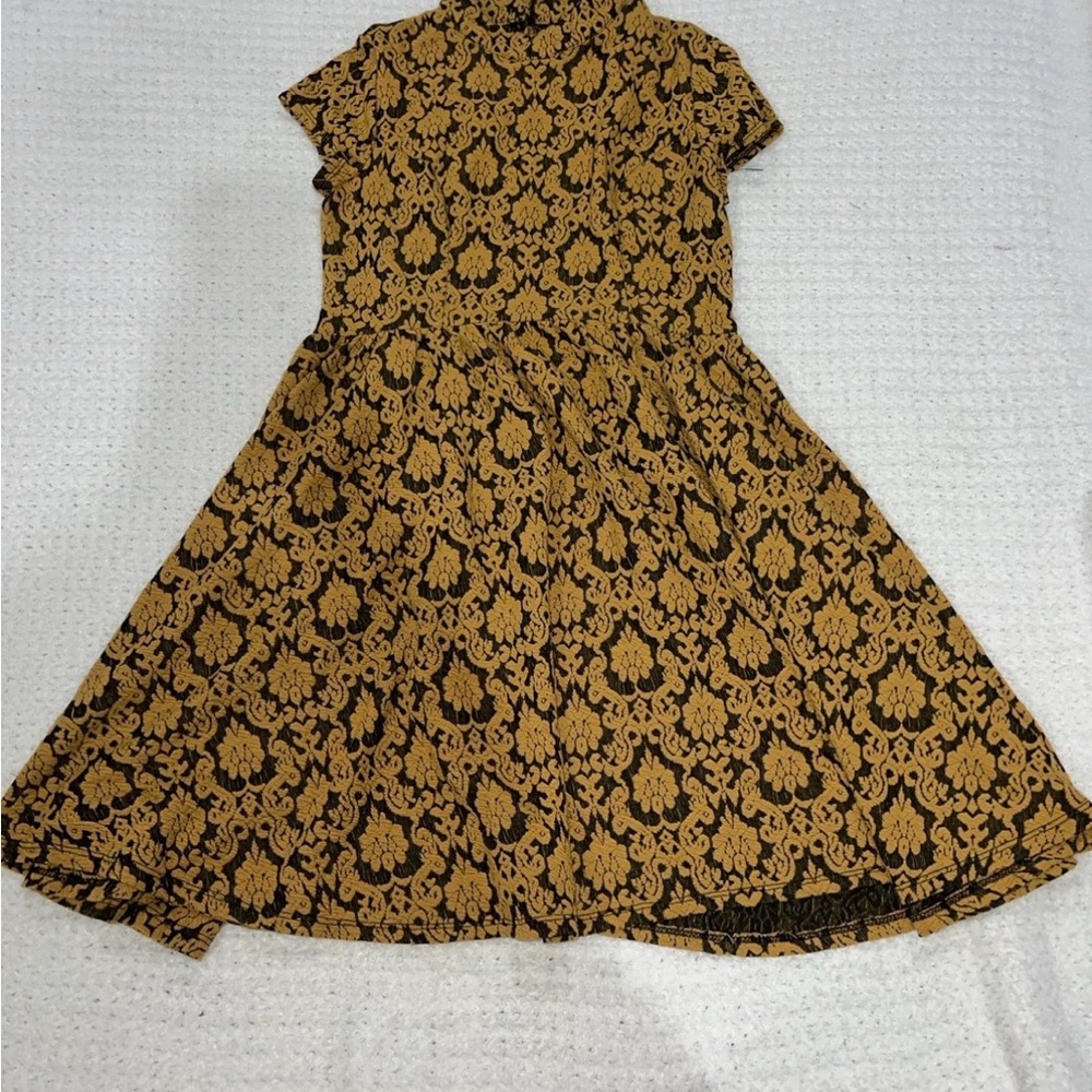 Xhilaration Black and Gold Formal Dress